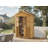 Outdoor Storage Wooden Tool Shed, Waterproof Outside Storage Cabinet with Shelves and Lockable Door
