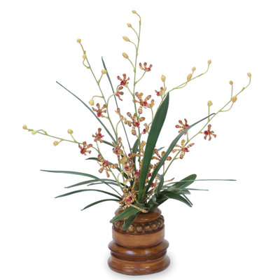 Silk Orchid Arrangement in Pot