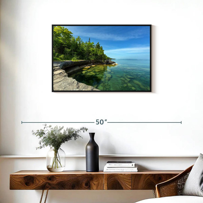 Photographie de Paradise Cove, Cadre flottant noir, 31 po x 21 po