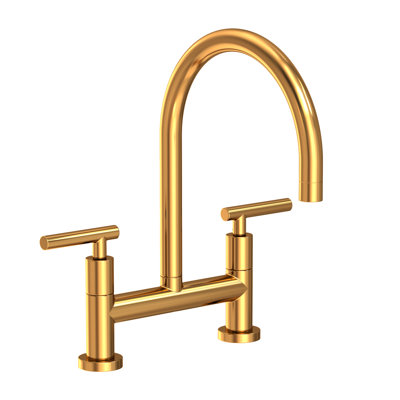 East Linear Kitchen Bridge Faucet