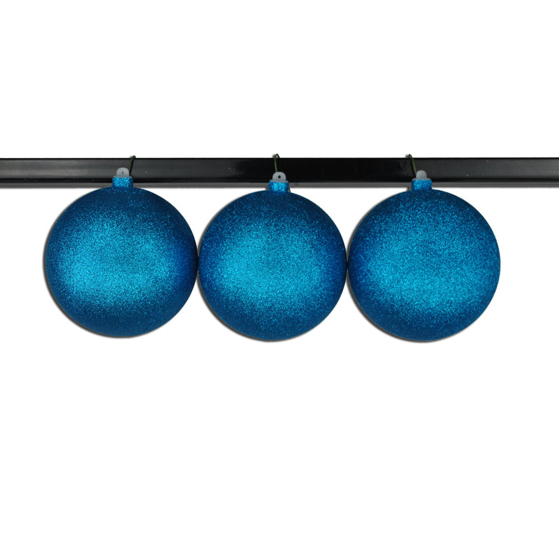 Shatterproof Ball Ornament, H 14 po x l 5,5 po x P 5,5 po, Turquoise
