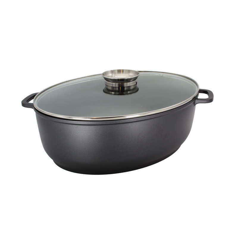 Kruger Leipzig 11 l Non-Stick Cast Aluminium Oval Roaster, 42 cm W
