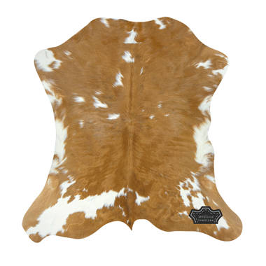 BROWN AND WHITE COWHIDE