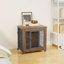 Caisse en bois pour chien avec cage-134285022