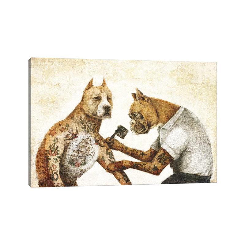The Tattooist II by Mike Koubou - Wrapped Canvas Print, 66.04 cm H x 45.72 cm W x 3.175 cm D