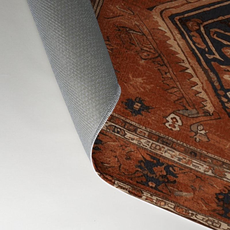 Tapis turc intérieur et extérieur brun, Rectangle 5 pi x 7 pi