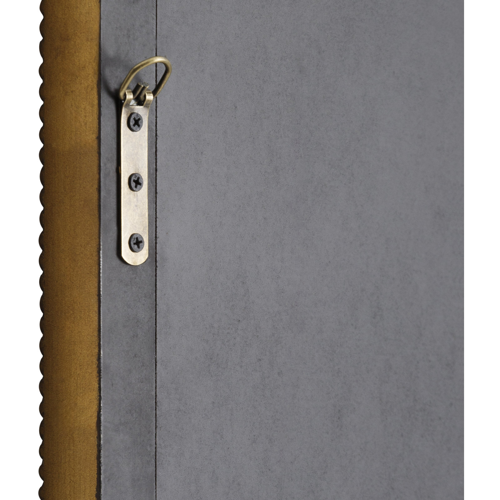 Claritha 40" Pine Accent Mirror, Gold, 42" x 30"
