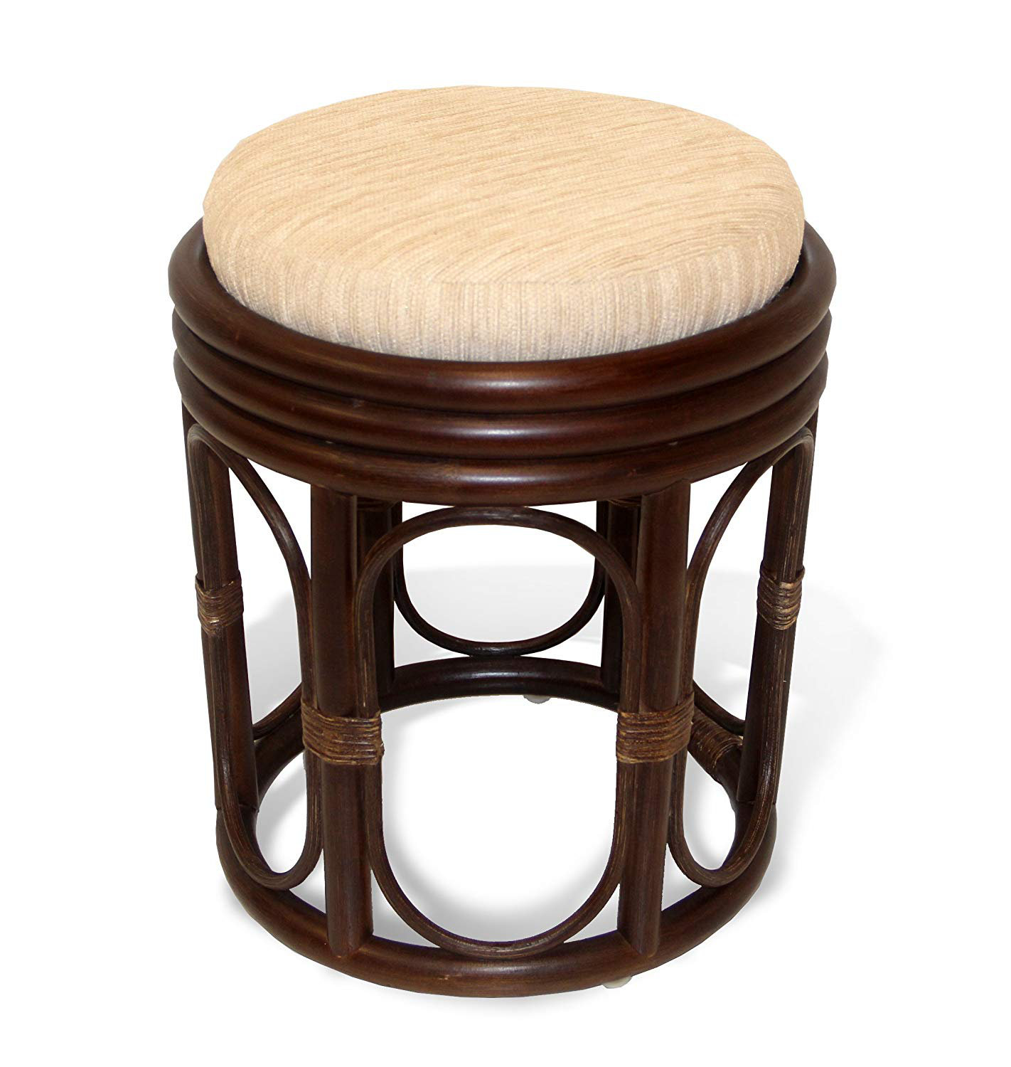 Bayou Breeze Adero Rattan Accent Stool & Reviews | Wayfair