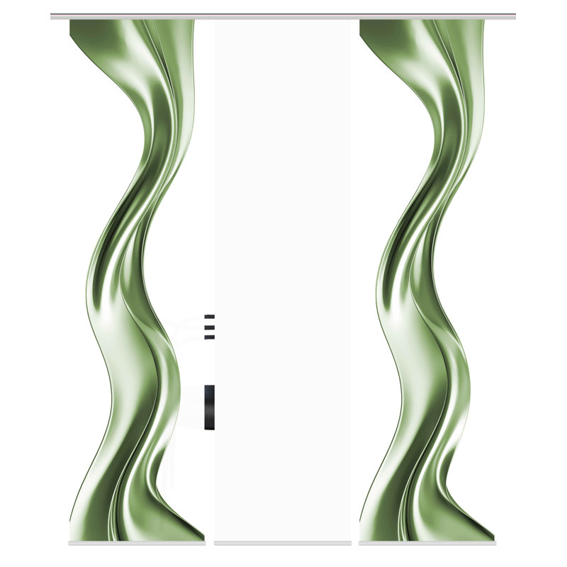 Room Darkening Sliding Panel, Green