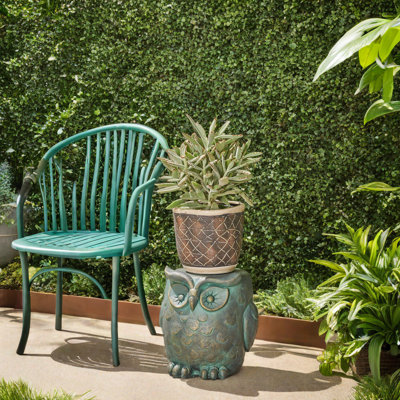 Tabouret de jardin Rustic Gold Patina