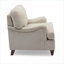 Chaise avec accoudoirs rembourrés 100% polyester doux par Timeless, siège d'appoint classique pour le salon, la chambre à coucher et le bureau