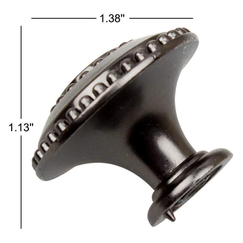 1 3/8" Diameter Mushroom Knob Multipack, Oil Rubbed Bronze