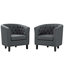 Ensemble de fauteuils rembourrés en tissu Modway Prospect-2041713295