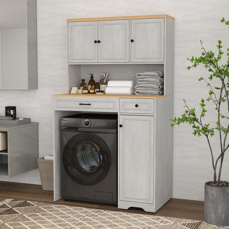 Armoire de rangement pour laveuse et sécheuse l 41,34 po Storage Rangement et rangement pour salle de lavage