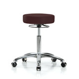 Viborg PERCH Chrome 360 Degree Height Adjustable Swivel Stool | Desk Height 18-23"