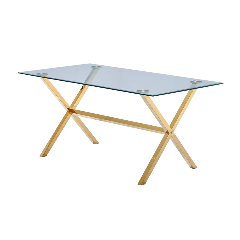 Table de salle à manger Tupper , Doré