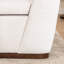 Fauteuil d'appoint rembourré avec accoudoirs à dossier plein et chaise demi-tonneau avec base en bois massif-864772986