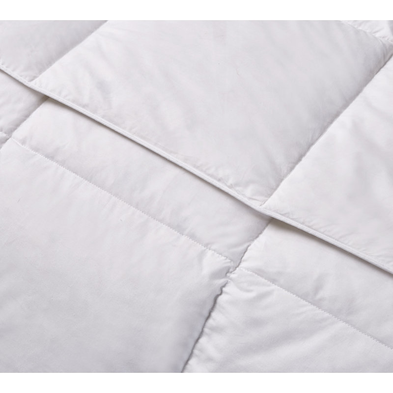 Twin White Cotton Down Feather Bedspread