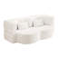 Lit pleine grandeur pliant, tissu, rembourré de mousse, 2 coussins, beige, sans assemblage, pour canapé-lit en tissu convertible avec mousse, espace compact