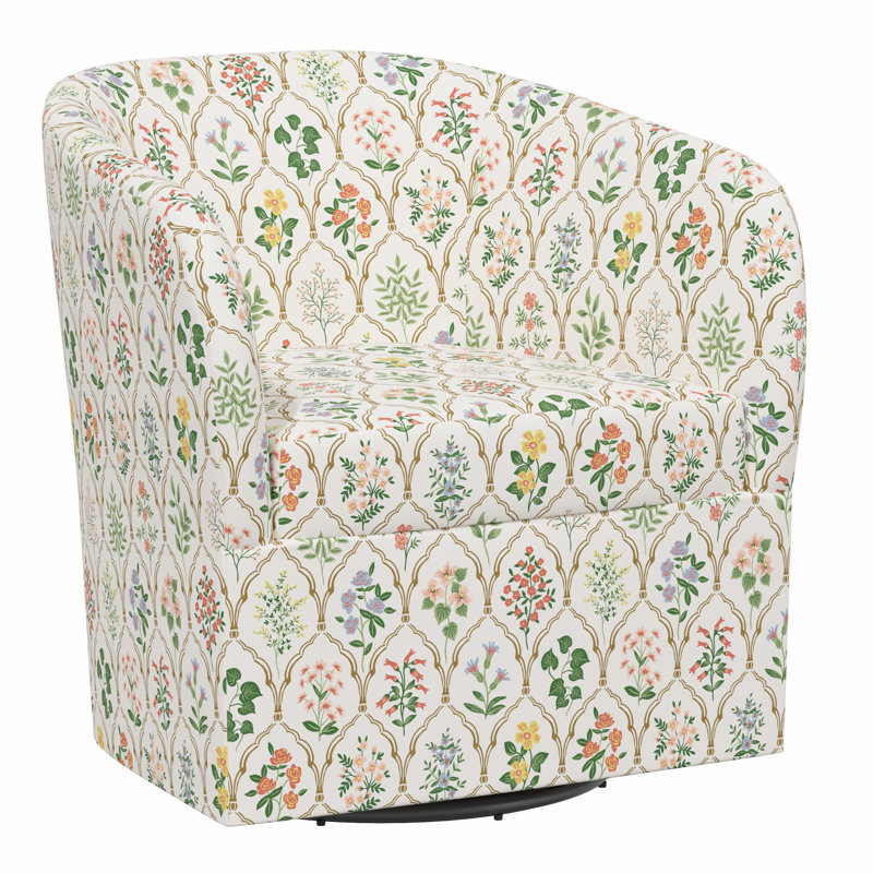 Pembroke Swivel Chair, Rpc Hawthorne Multi Linen