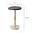 Pedestal Tray Top End Table for Holding Drinks, Lamps or Plants, Black
