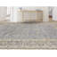 Tapis bleu clair et beige noué à la main de haute qualité
