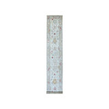 Chanyah One-of-a-Kind 2'10" X 17'3" Runner Wool Area Rug in Gray