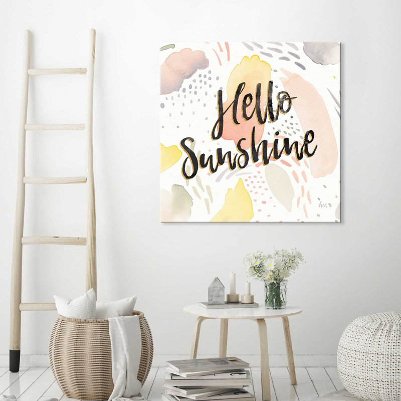 «Meadow Breeze II», art textuel, H 36 po x l 36 po x P 1,5 po, Toile tendue