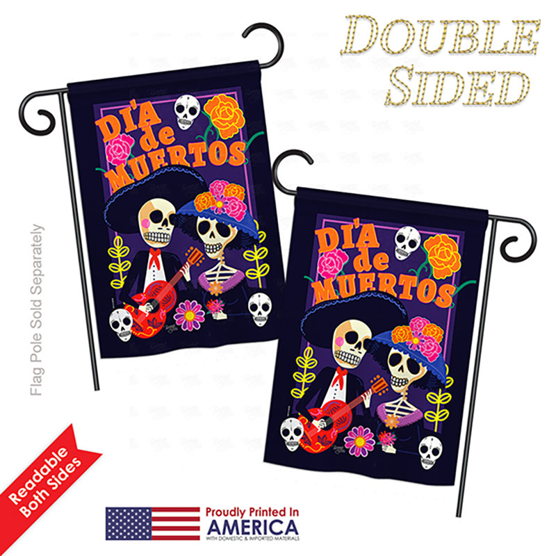 Drapeau de jardin Hamlig Dia de Muertos Couple