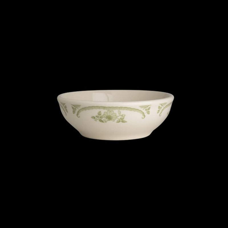 AMERICAN ROSE B Nappy Bowl rose américain, Blanc/vert