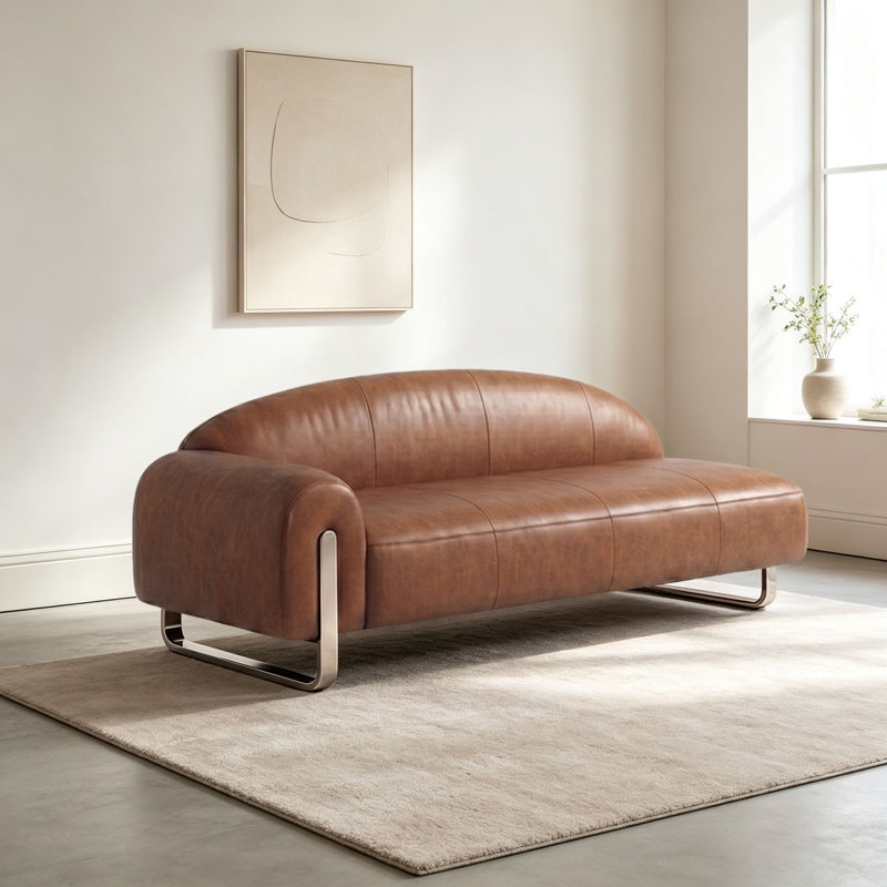 Upholstered Chaise Lounge, Off-White