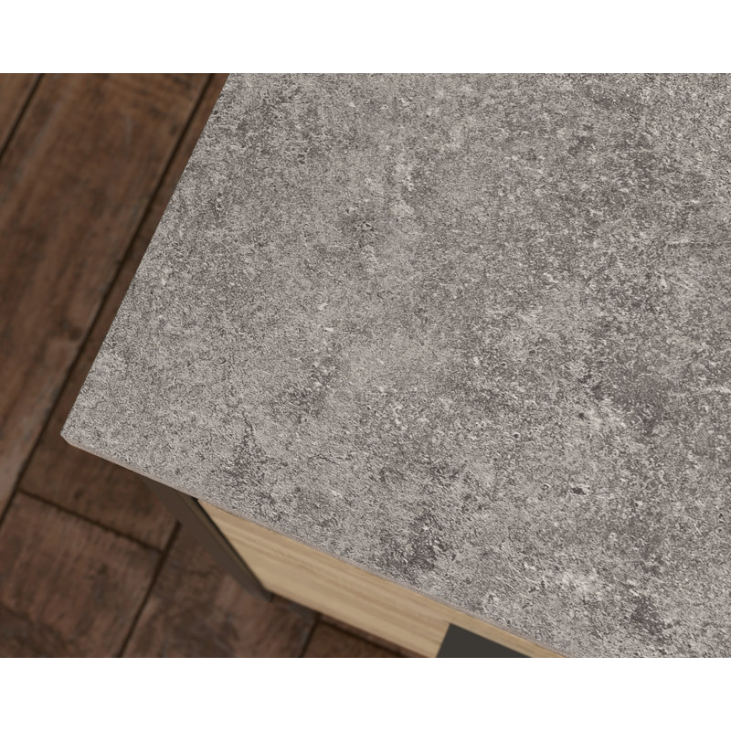 Market Commons L-Desk, Natural/Black