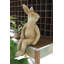  Façade de lapin en résine artificielle H 20 po - Décoration de jardin ou bibliothèque - Art de cour intérieure
