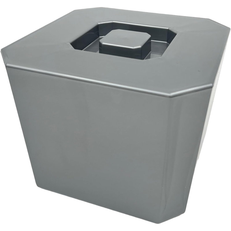 Ice Bucket With Lid Silver, 6 Litre, Octagonal & Double Walled Insulation, Bpa Free, Ice Buckets, Ice Buckets For Parties, Uk Made, Perfect For Home Bars, Bar Accessories, Pubs, Bbqs And Picnics