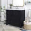 Organisateur de meuble-lavabo 36 po avec lavabo, ensemble d'armoire combinée, armoire de rangement pour salle de bain, espresso rétro