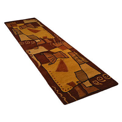 Tapis coulissants en laine touffetés à la main Teja