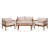 Cardori 4 Piece Teak Conversation Set