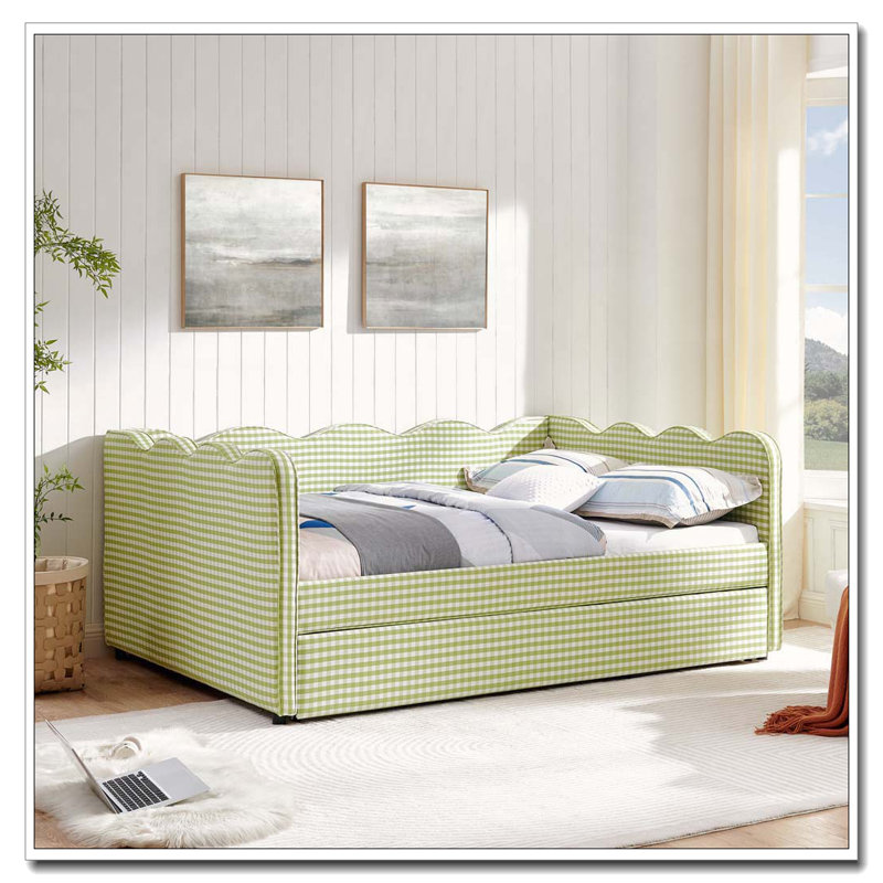 Lit de jour double, Lit gigogne simple, Vert