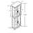 Elegant Curio Cabinet With Spacious Interior And Illuminated Features, Antique White Adjustable Lighting Hue-416752787