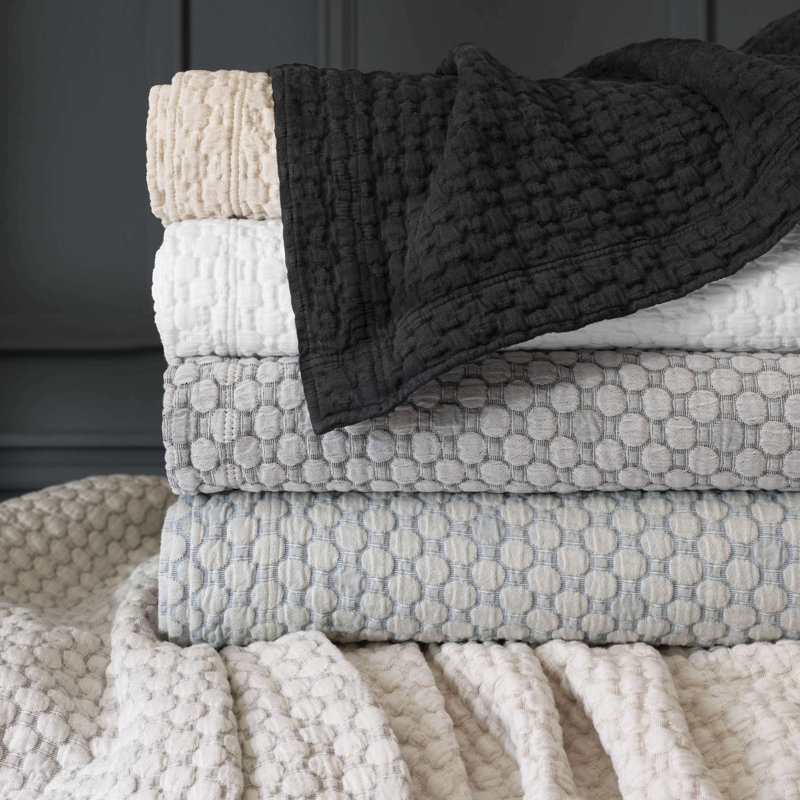 Lodi Matelasse Coverlet, King Coverlet, Sand
