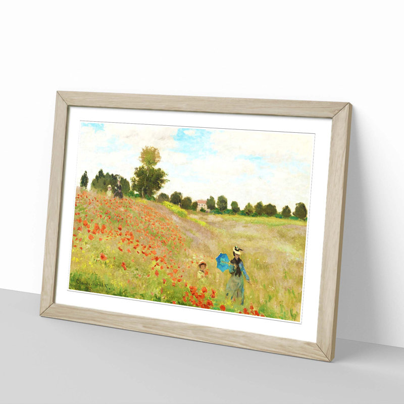 Claude Monet - Single Picture Frame Painting, Oak