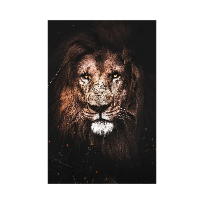 Lion I by Milos Karanovic - Wrapped Canvas Painting, 66.04 cm H x 45.72 cm W x 3.175 cm D