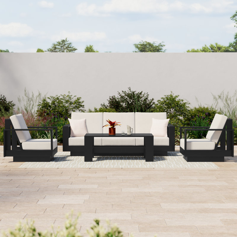 Sterling 4-Piece Outdoor Seating Group with Sunbrella® Cushions