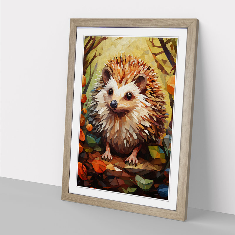 Hedgehog Cubism No.2 - Framed Print