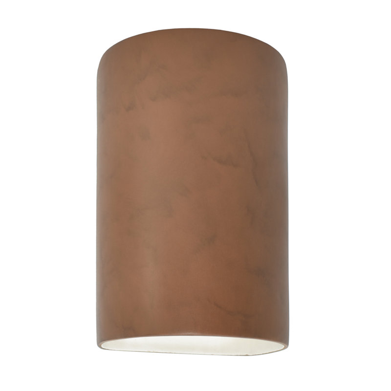 Applique murale 1 lumière Pacursa, H 12,5 po x l 7,75 po x P 6,25 po, DEL intégrées, Patine antique