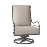 Outdoor Carmel Rocking Metal Chair with Cushions