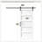 5-Panel Manufactured Wood Barn Door with Installation Hardware Kit-108112574