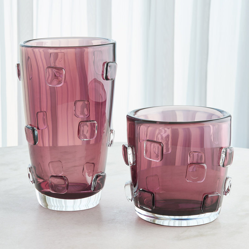 Ingot Vase-Plum-Sm, Plum