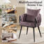 Chaise avec accoudoirs en velours Lazarre-1154640350