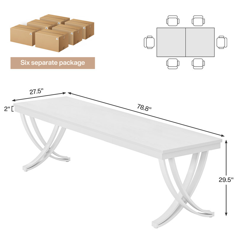 Table de conférence Izaac, Blanc